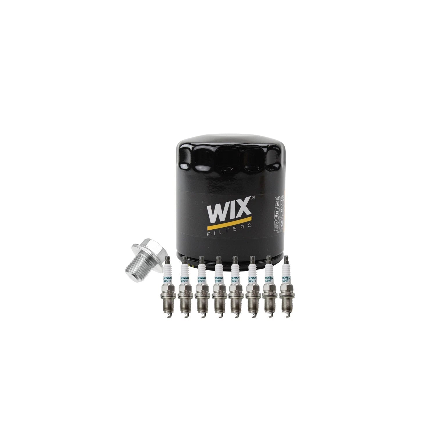 Wix Engine Oil Filter & Denso 8 Spark Plug Kit for 4Runner GX470 Sequoia Tundra (2003–2023)