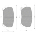 Front Disc Brake Pads for Toyota Avensis Verso (2001–2010)