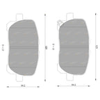 Front Disc Brake Pads for Toyota Avensis Verso (2001–2010)