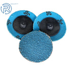 Set of 50 Zirconia Roll Lock Sanding Discs for Die Grinder (2")
