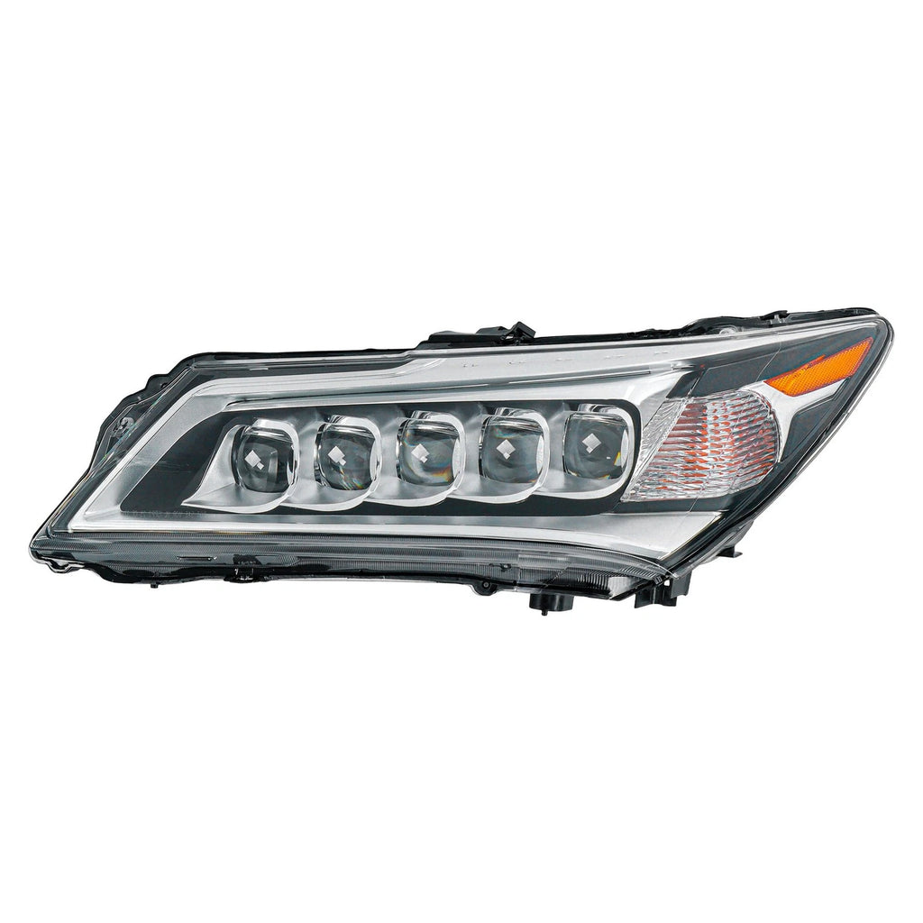 LED Headlight Assembly for Acura MDX (2014–2016) Black Clear