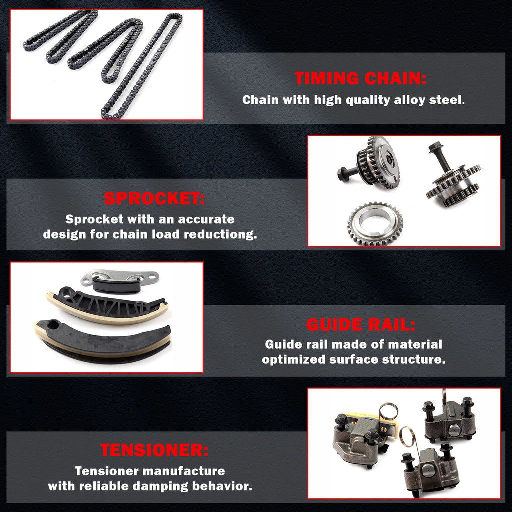 Timing Chain Kit for Cadillac Buick Saab Saturn Suzuki (2003–2019)