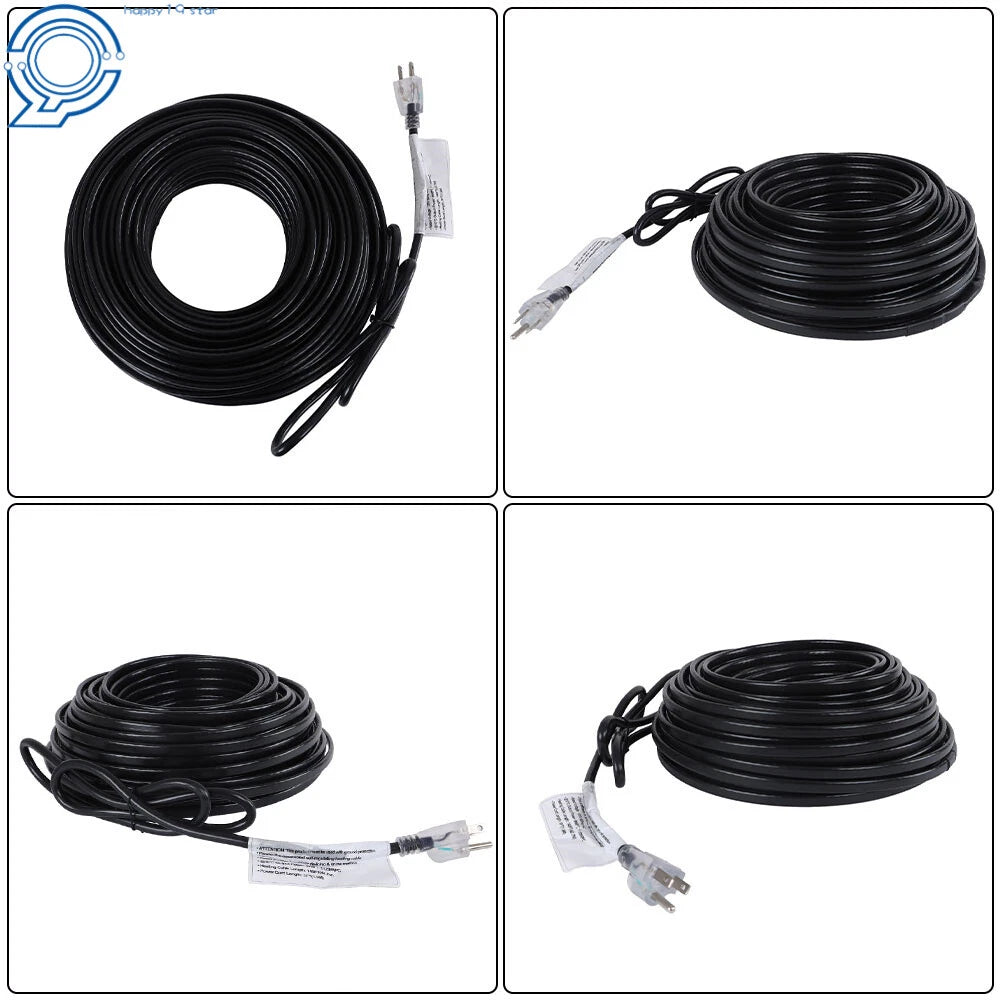 Heat Cable for Roof (140FT) Self-Regulating Pipe De-icing 120V