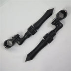 Adjustable Black Short Angle Footpeg for Honda Shadow (w/ 1.25" Engine Guard)