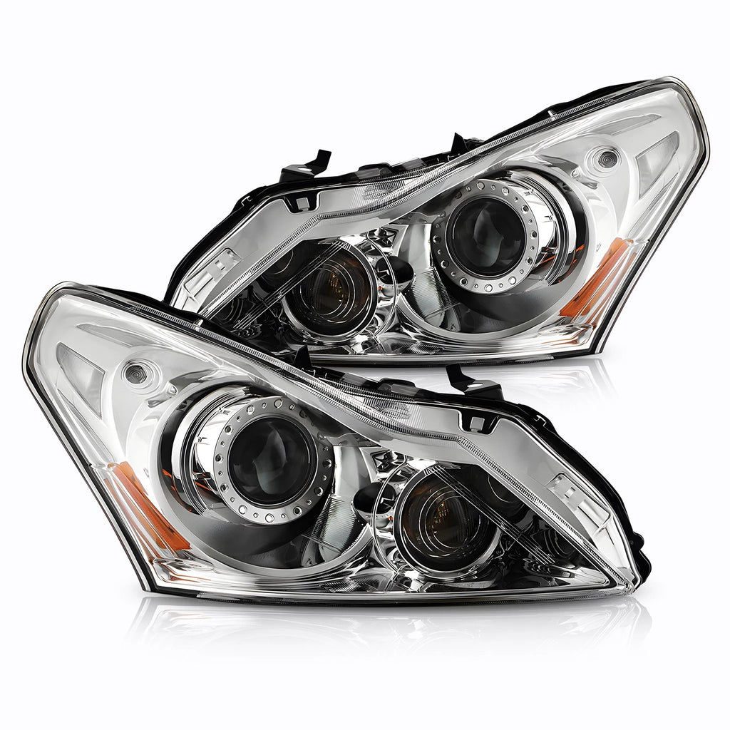 HID Headlight Pair for Infiniti G37 (2010–2013) & Q40 (2015) w/o Bulb, AFS