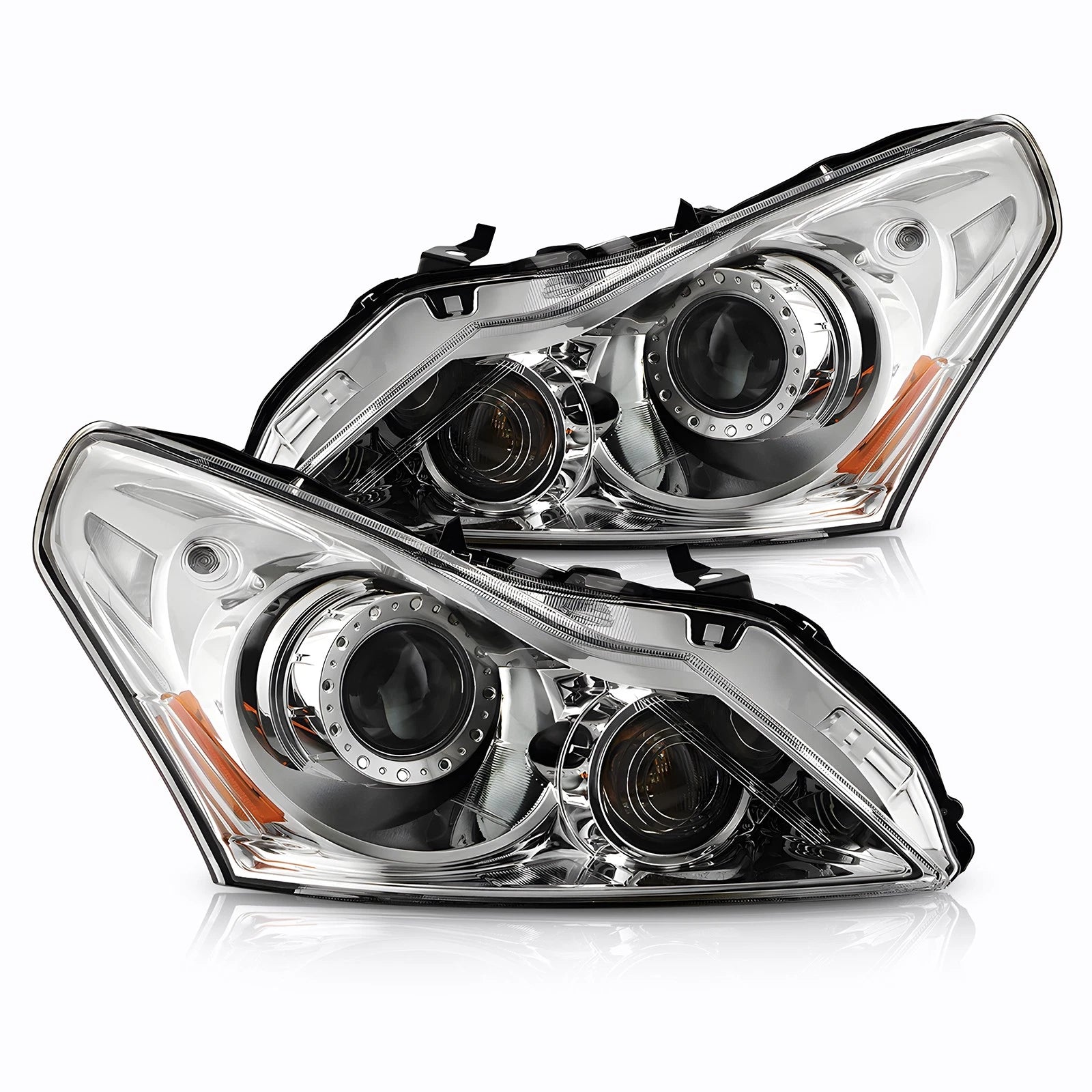 HID Headlight Pair for Infiniti G37 (2010–2013) & Q40 (2015) w/o Bulb, AFS