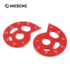 Set of 2 Rear Chain Adjusters for Honda XR 650L XR650L (1993–2025) Red