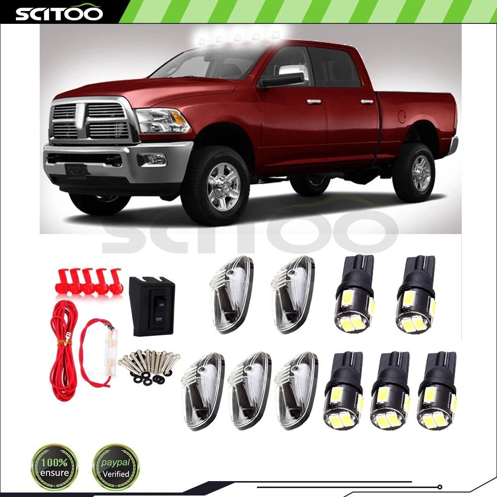 5pcs Clear Cab Marker for Dodge Ram 2500 1999–2002, Ram 3500 1999–2002