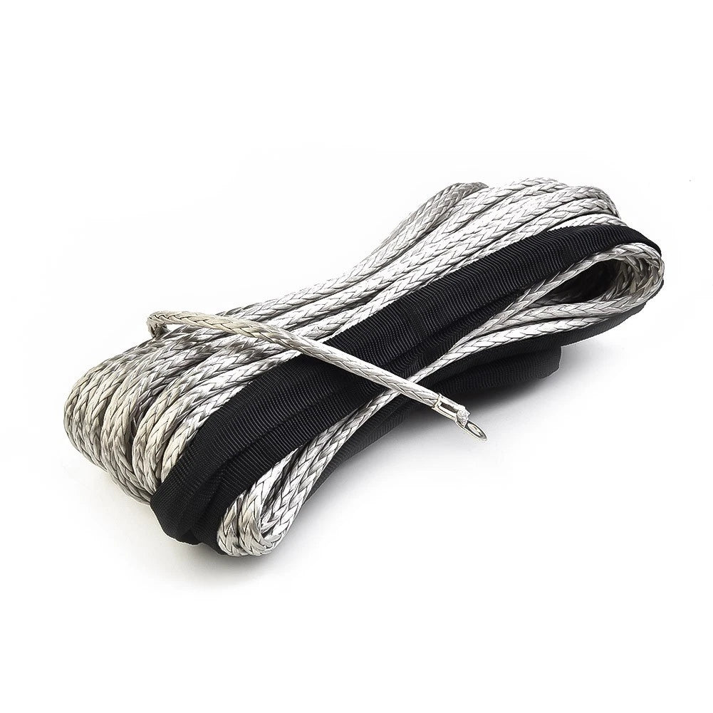 Winch Rope ATV Cable for Motorcycles (Portable, Gray)