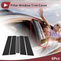 Door Pillar Window Trim for Ford Explorer (2011–2019) Black