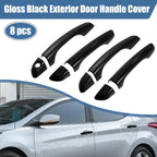 8 x ABS Exterior Side Door Handle Cover Trim for Hyundai Elantra (2017-2020)