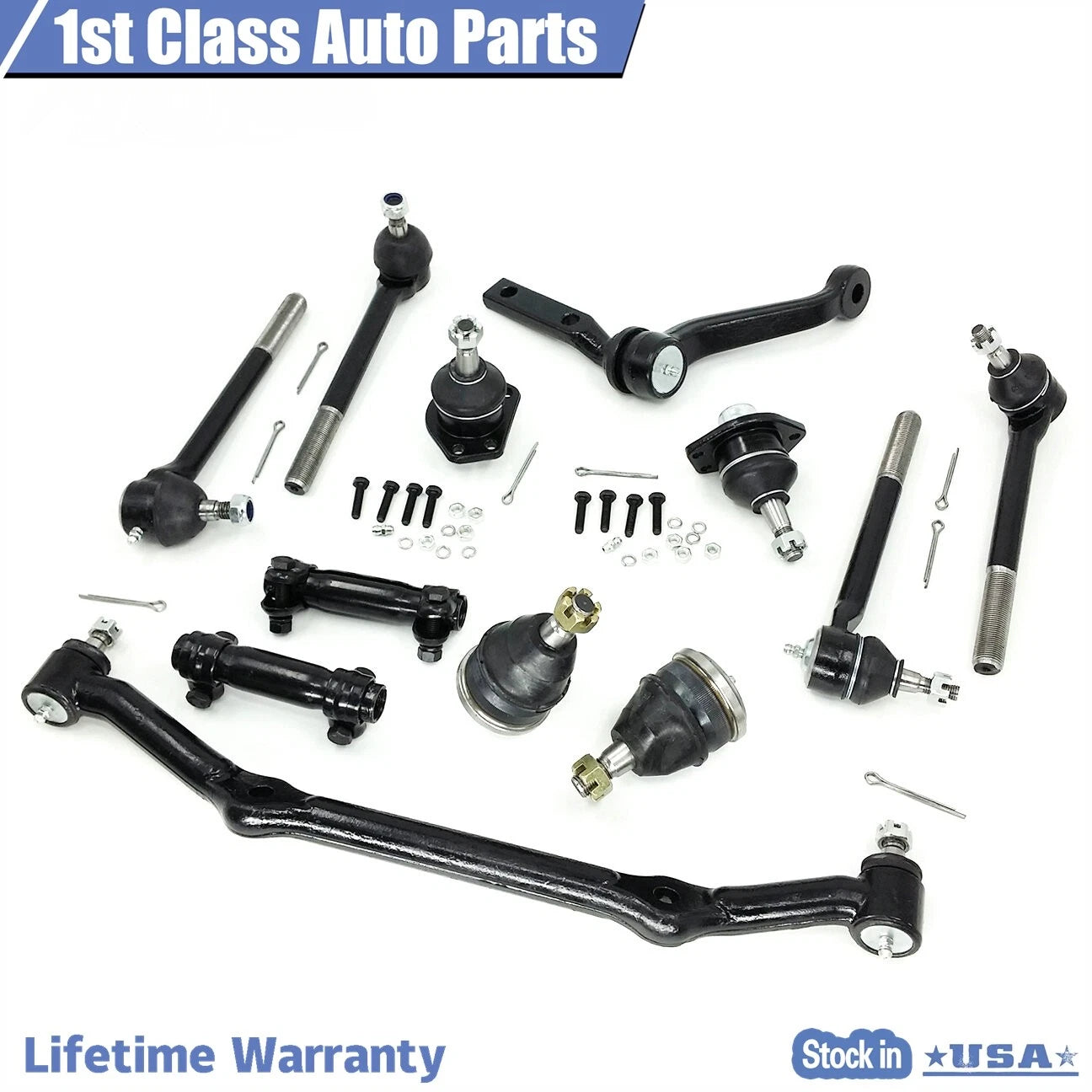 12pc Front Suspension Ball Joint Kit for Chevrolet Blazer S10 (1996–2020)