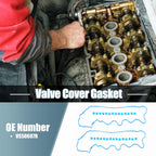 Set of 1 Valve Cover Gasket for Ford Mustang (2007–2010) VS50687R Rubber Blue