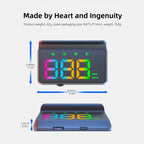 GPS Heads Up Display HUD Digital Speedometer with Alarm Feature for Cars