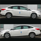 4 x Universal Black Racing Wheel Eyebrow Stickers for Car Decoration