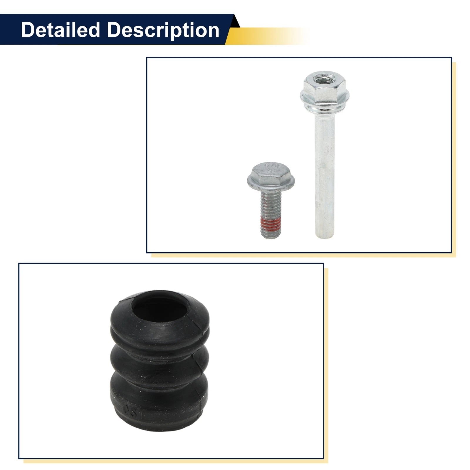 Set of 2 Caliper Slider Pin Guide Kit No.CKT1003 for Ford Fiesta ST180 (2008–2017)