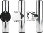 2Pcs Stainless Steel Fishing Rod Holder for Rails 1-1/4" to 2"