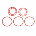 Red Aluminum AC Air Outlet Ring Decor Circle for Mercedes C-Class (2015-2021)
