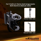 Trailer Tongue Jack Stand Bracket for A-Frame Style (3-Bolt)