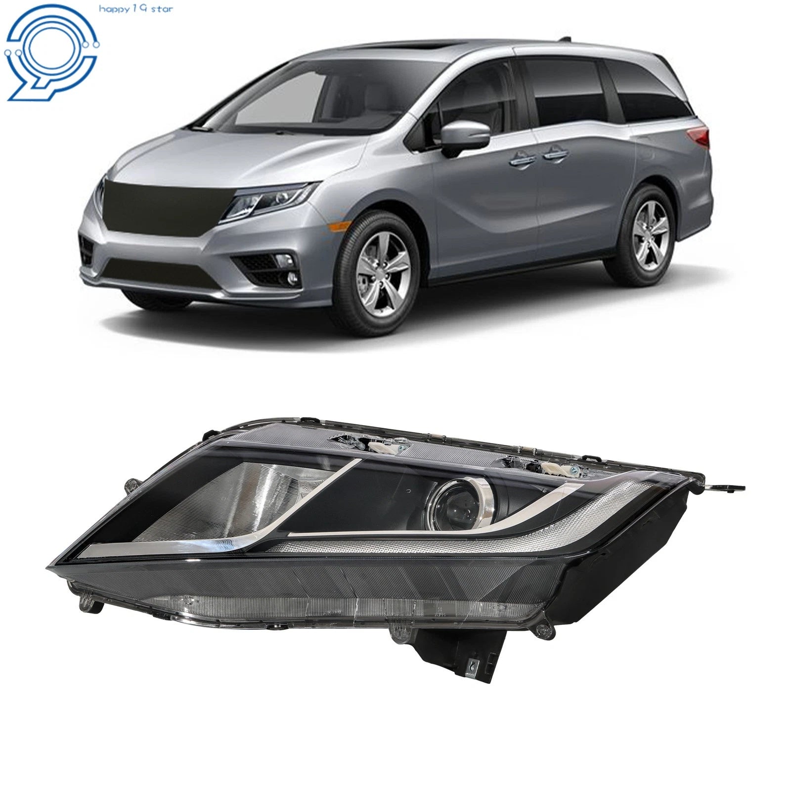 Halogen Headlights for Honda Odyssey (2018–2020) LH Side