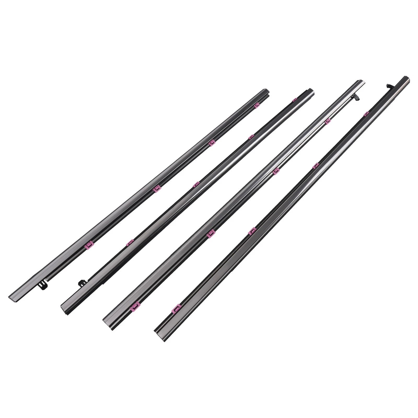 Set of 4 Outer Door Window Moulding Trim Seals for Honda Accord (2013–2018)