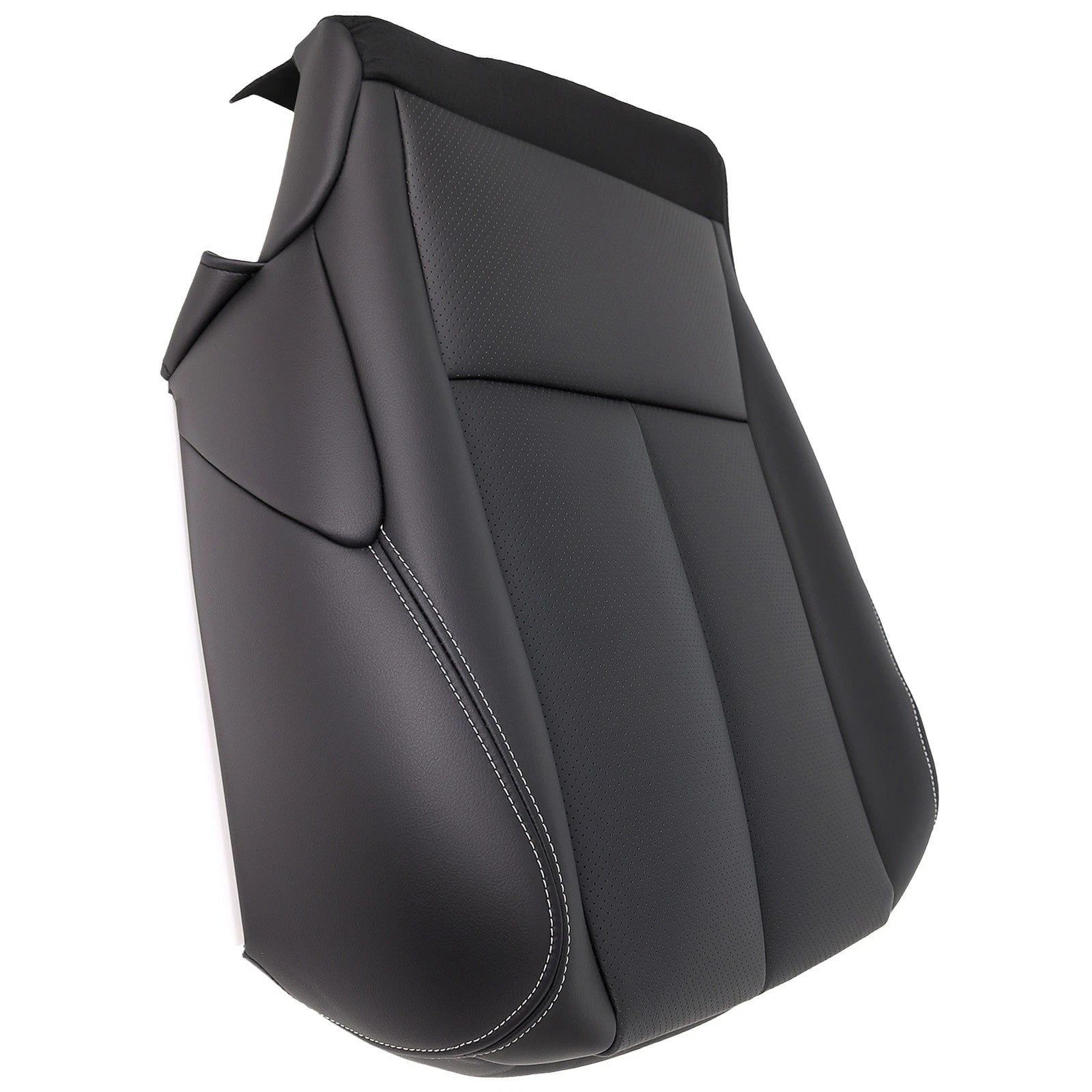 Driver Side Perforated Leather Seat Cover for Nissan Murano 2015-2023 Black