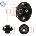 Set of 4 Trailer Idler Hub Kits for 3500 lbs Axles #84 Spindles 5 Lugs 5 × 4.5