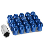 20 PCS Closed End M12x1.25 35mm Tall Blue Aluminum Lug Nuts for JDM Vehicles