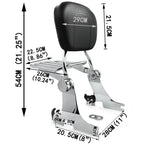 Adjustable Sissy Bar for Harley Sportster (2004–Present) Chrome