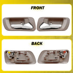 2X Door Handle Set for Honda Accord (1998–2002) Rear Inner Beige Housing
