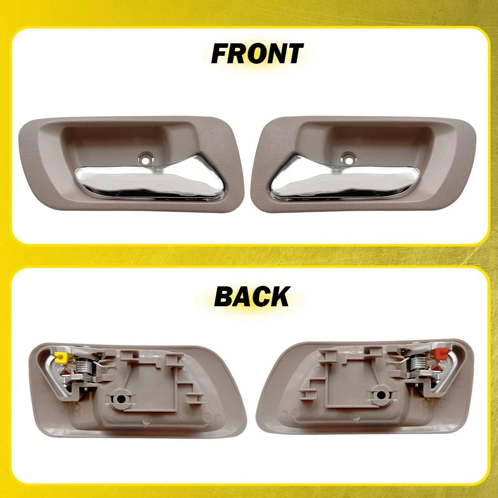2X Door Handle Set for Honda Accord (1998–2002) Rear Inner Beige Housing