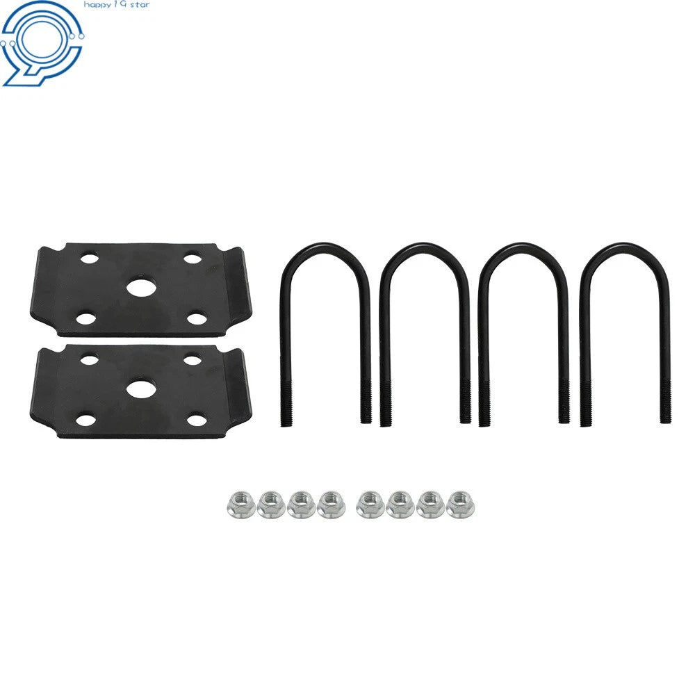 Trailer Axle 3.5K 5 Lug 85" HF 70" Spring Center 5 on 4.5" & U-Bolt Kit