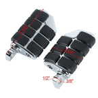 32mm 1-1/4" Long Angled Foot Pegs for Highway Engine Guards Chrome