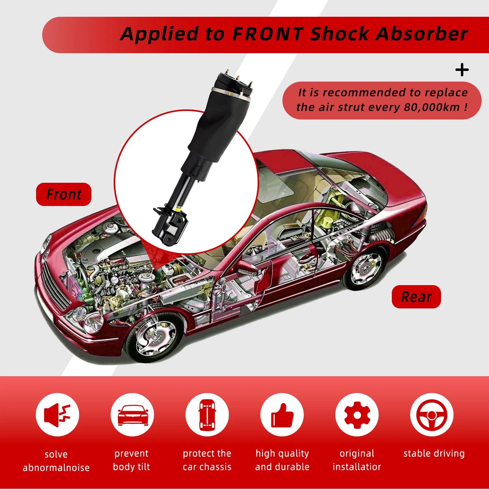 Air Suspension Spring Strut for Land Rover Range Rover (2010-2012)