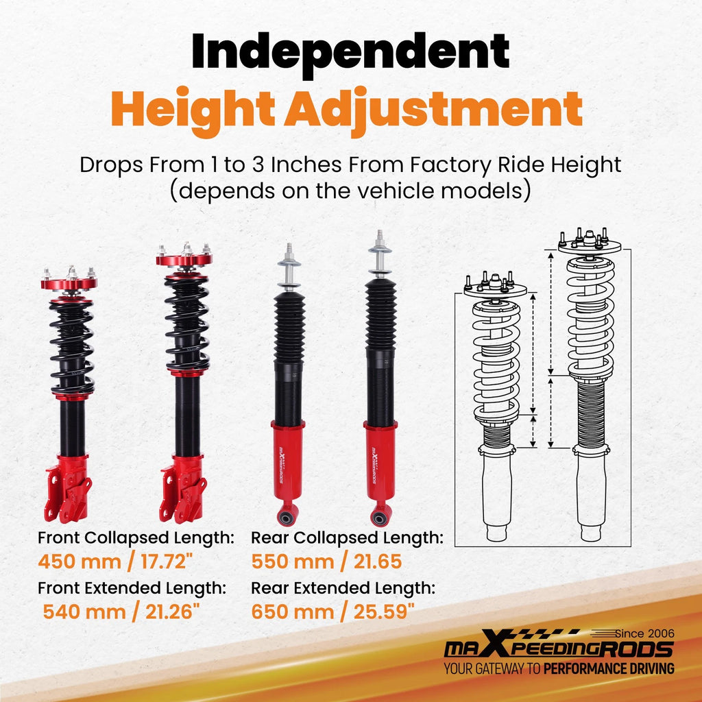 Coilovers 24 Way Damper for Honda Civic & Si Sedan/Coupe (2006–2011)