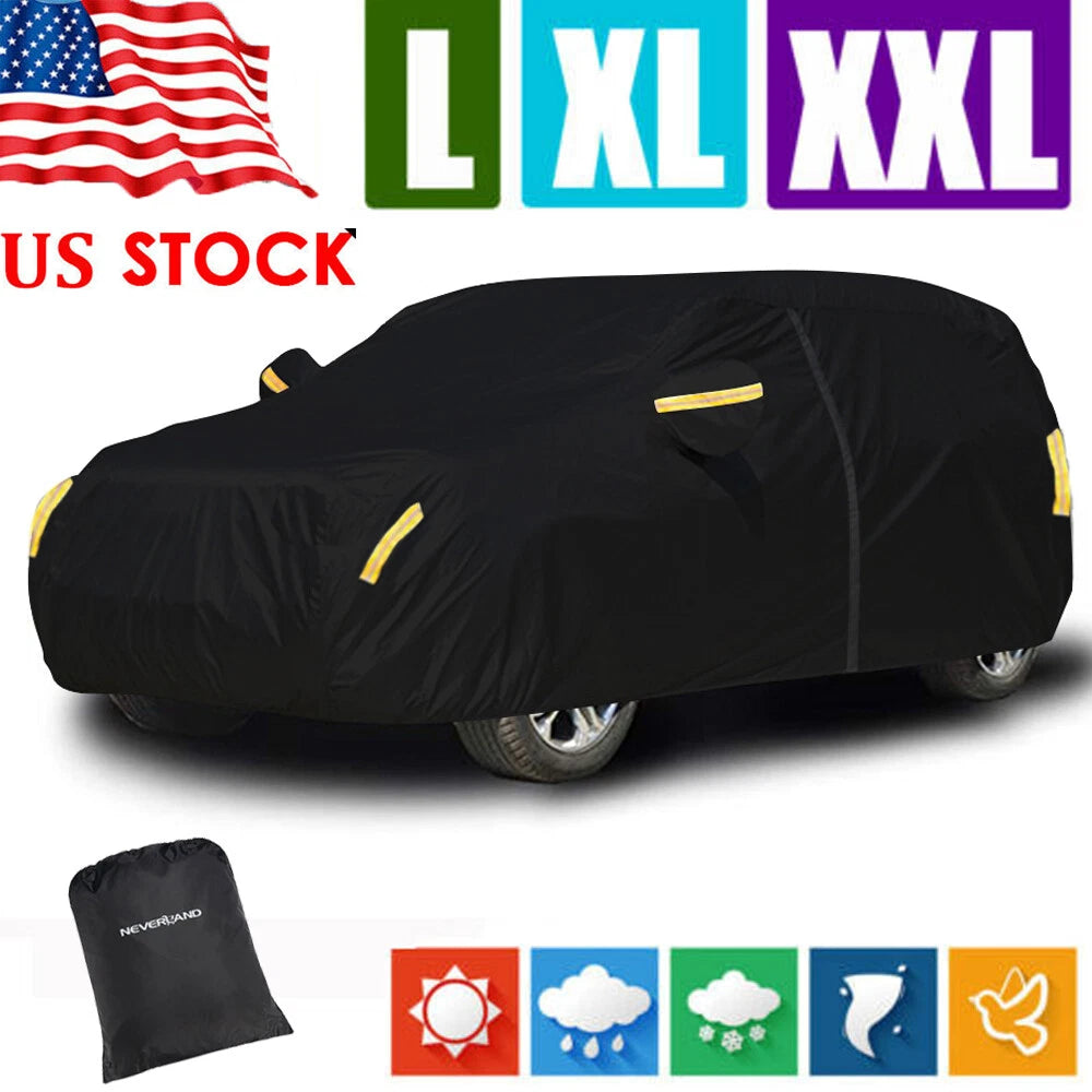 Universal Full SUV Car Cover Waterproof Outdoor Protection (M-XXL)