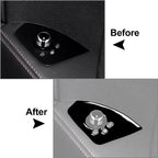 Black Interior Door Lock Button Panel Cover Trim for Audi TT TTS TTRS (08-14)