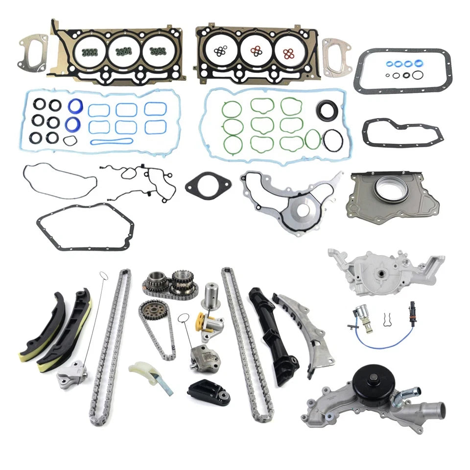 Timing Chain Pump & Head Gaskets for Chrysler Dodge Jeep 3.6L V6 (2011-2015)