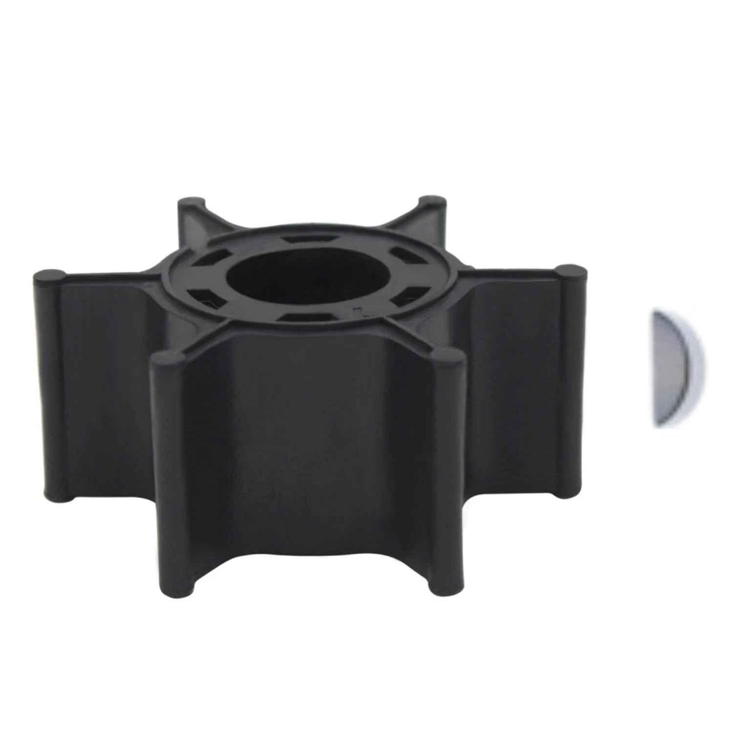 Water Pump Impeller with Key for Yamaha 2-Stroke 6 8 HP Outboard (6G1-44352-00)