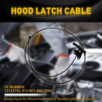 Hood Release Cable for Chevy S10 Blazer (1994–2001) 15732159 912-001 EJ