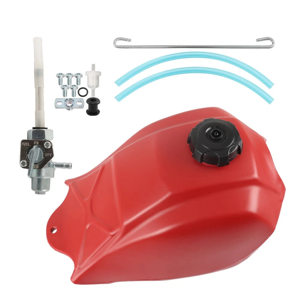 Plastic Fuel Tank & Gas Cap for Honda ATC250SX (1985–1987) Red
