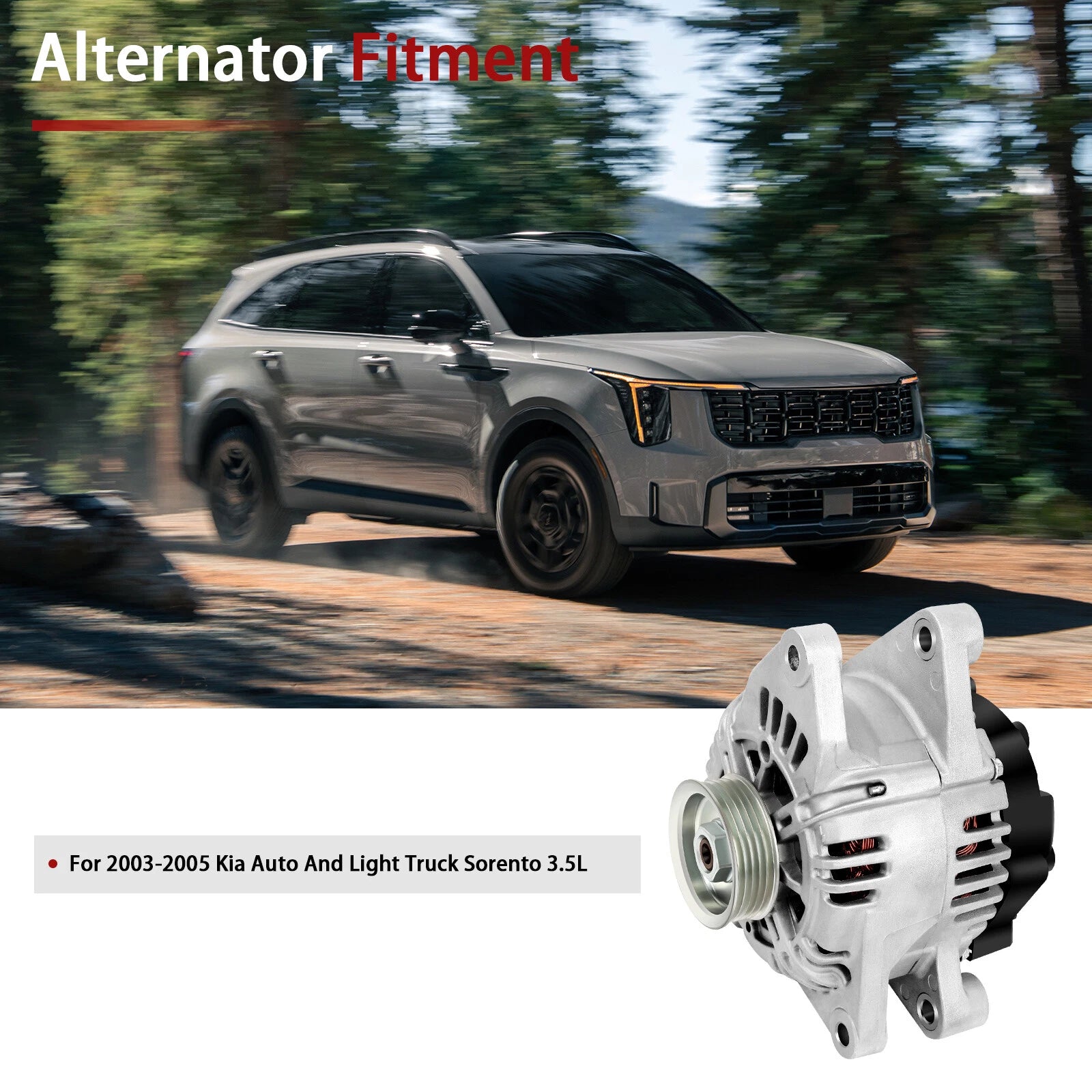 Alternator for Kia Sorento (2003-2006) 120Amp