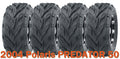 Set of 4 16x8-7 WANDA ATV Tires for Polaris Predator 50 (2004)