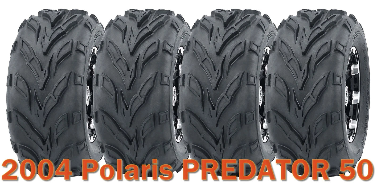 Set of 4 16x8-7 WANDA ATV Tires for Polaris Predator 50 (2004)
