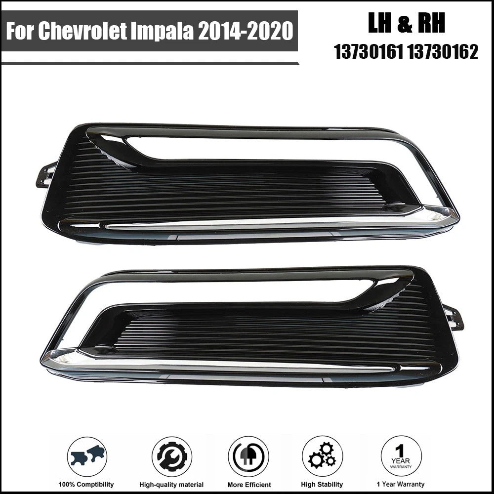 Set of 2 Front Bumper Fog Light Covers for Chevrolet Impala (2014–2020)