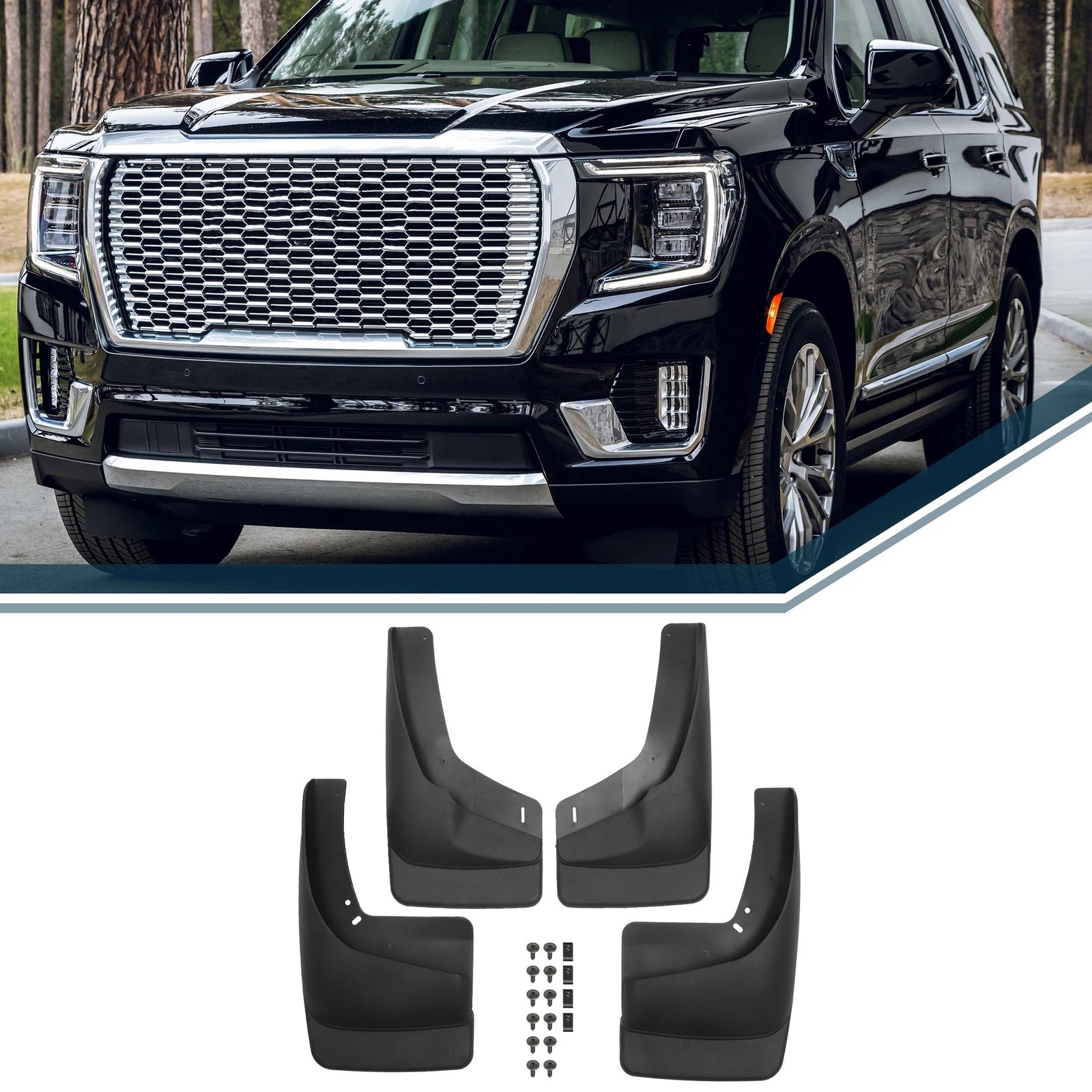Mud Flap Splash Guard for Chevrolet GMC Avalanche Silverado Tahoe (2001–2014)