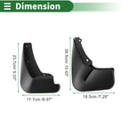 Mud Flaps Splash Guards for Ford Fiesta (2013–2018) W/ Mount Accessories