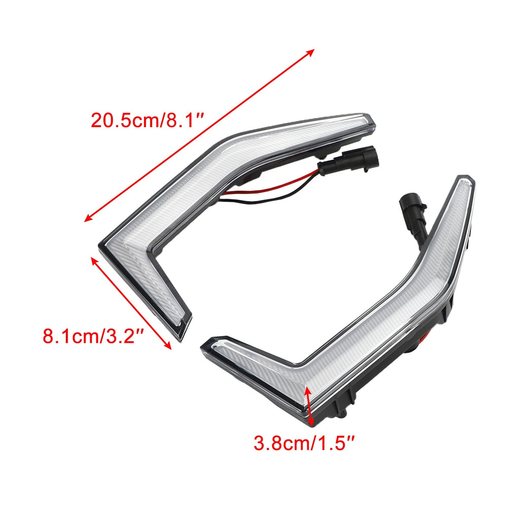 Fang Accent Grill Lamps LED for Kawasaki Teryx KRX 1000 (2020–2023)
