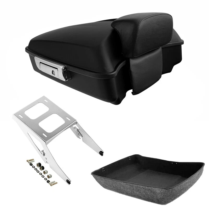 Chopped Trunk Backrest Mount for Harley Sport Glide (2018–2021) Matte Black