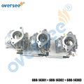 Carburetor Kit for Yamaha 2T 85HP 90HP Outboard (688-14301 14302 14303)